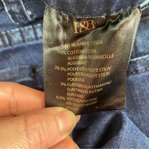 Lucky & Blessed Skinny Jeans Sz 6 Lace Applique Dark Wash Denim - Picture 6 of 7